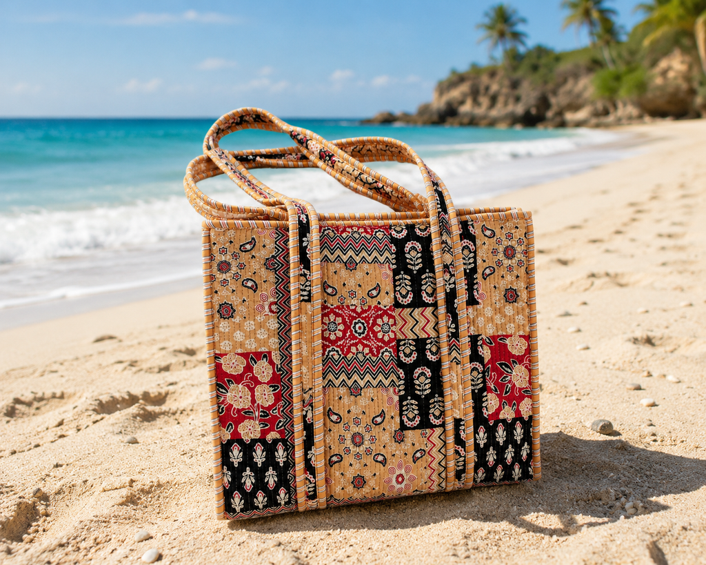 Bandana Print Beach Bag