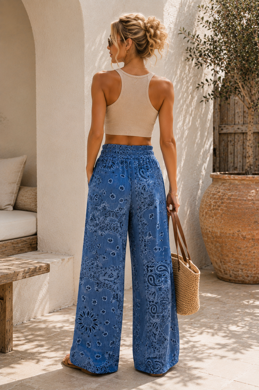 Canyon Denim Bandana Pants