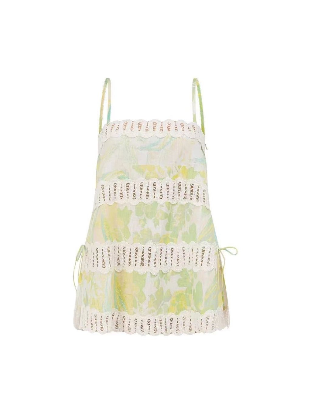 The Soleil Embroidered Printed Linen Set