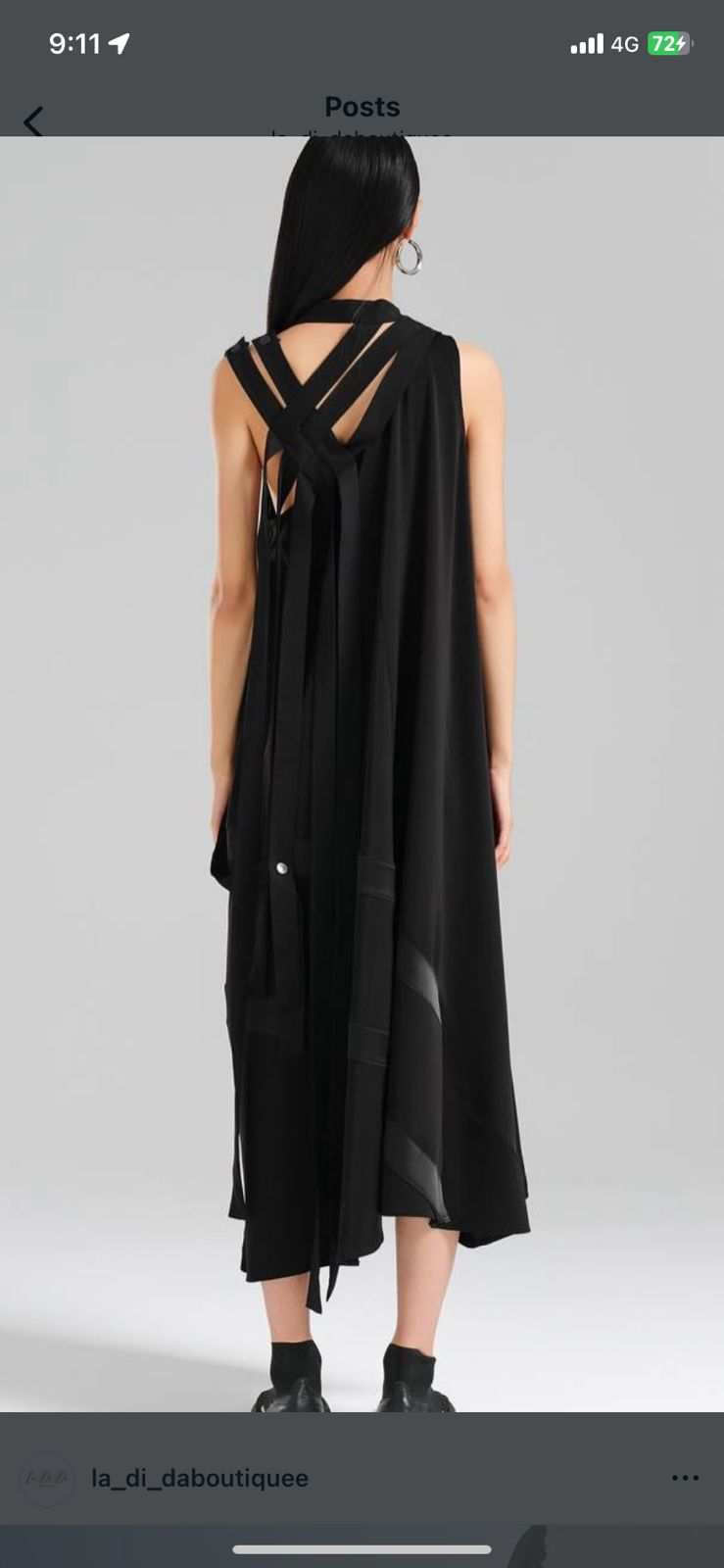 Black Long Sleeve Maxi Dress