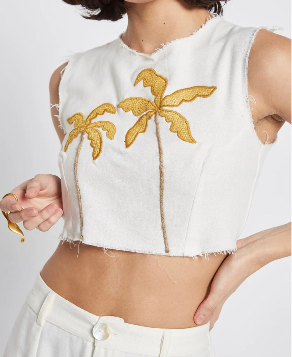 Palm Crop Top