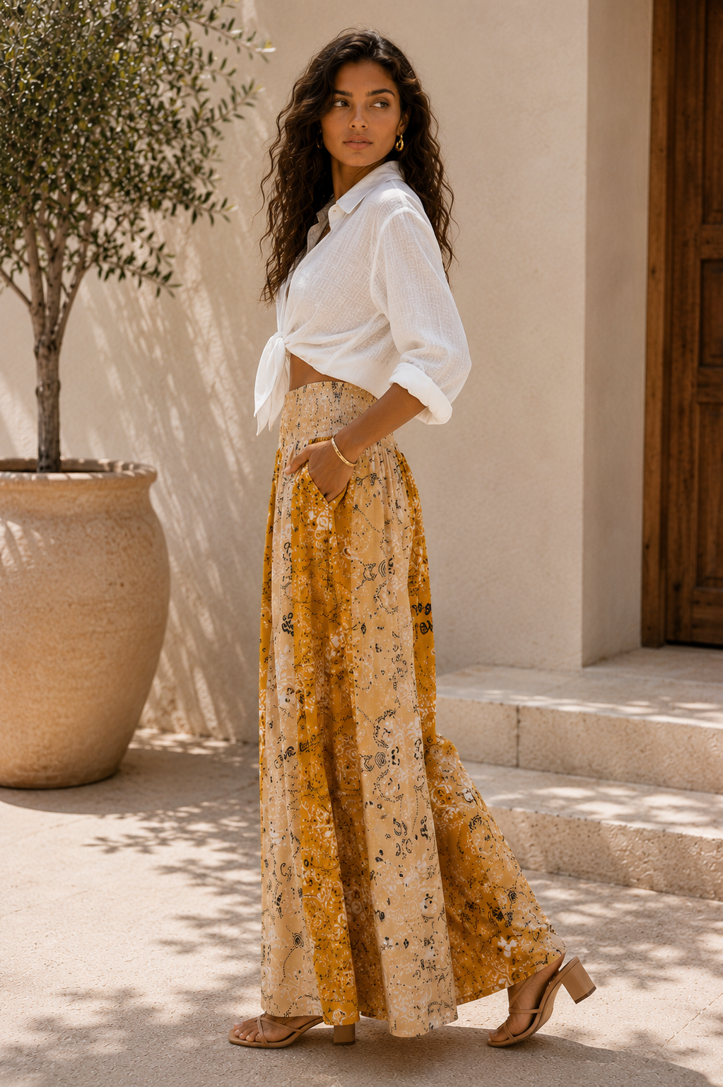 Bohemian Wide Leg Pants
