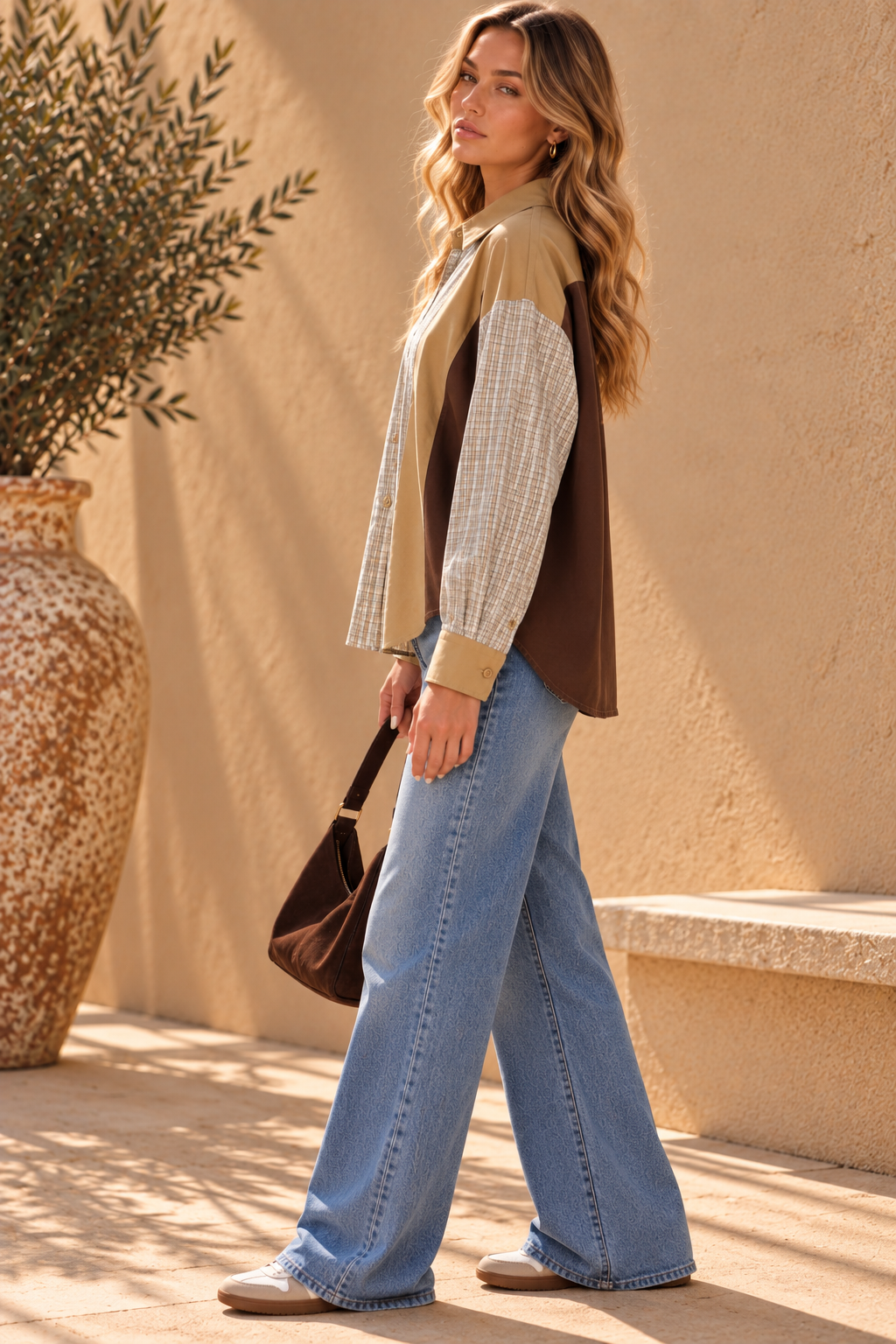 The Paloma Plaid Colourblock Shirt