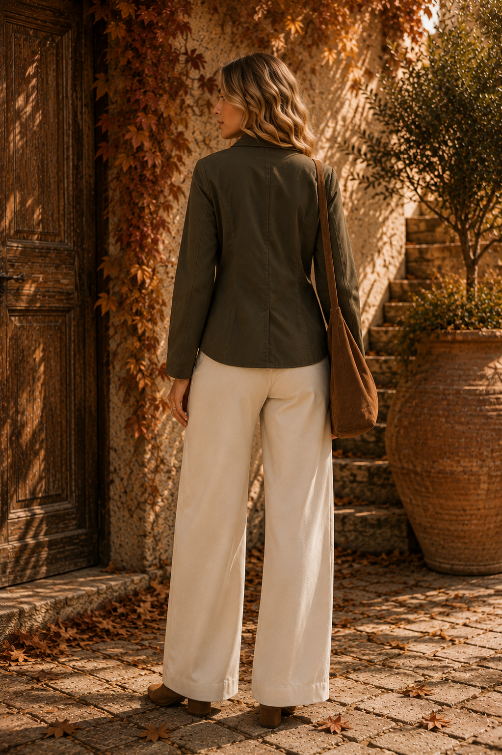 Olive Frog-Clasp Jacket