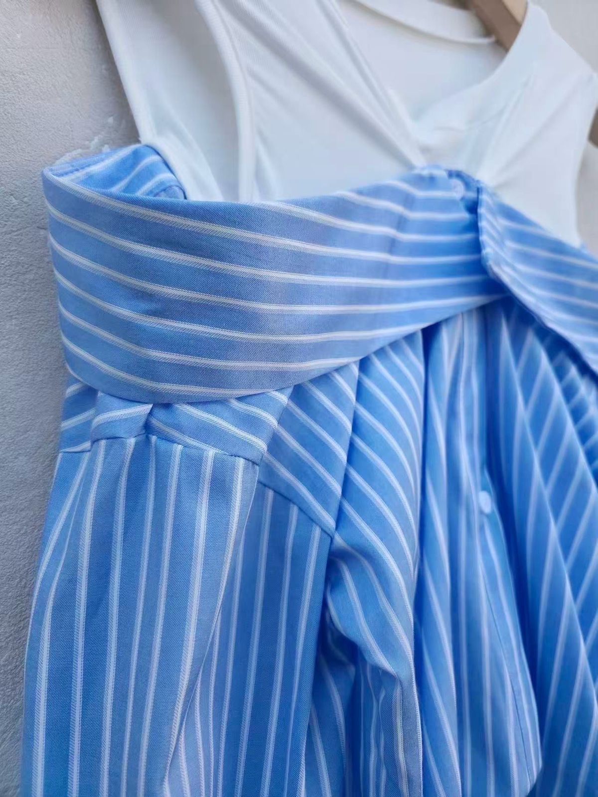 Off Shoulder Striped Shirt Top