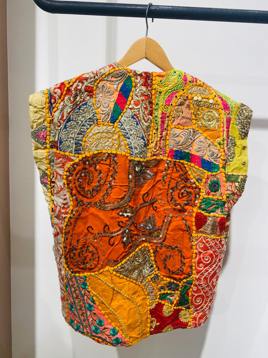 Vibrant Patchwork Embroidered Vest