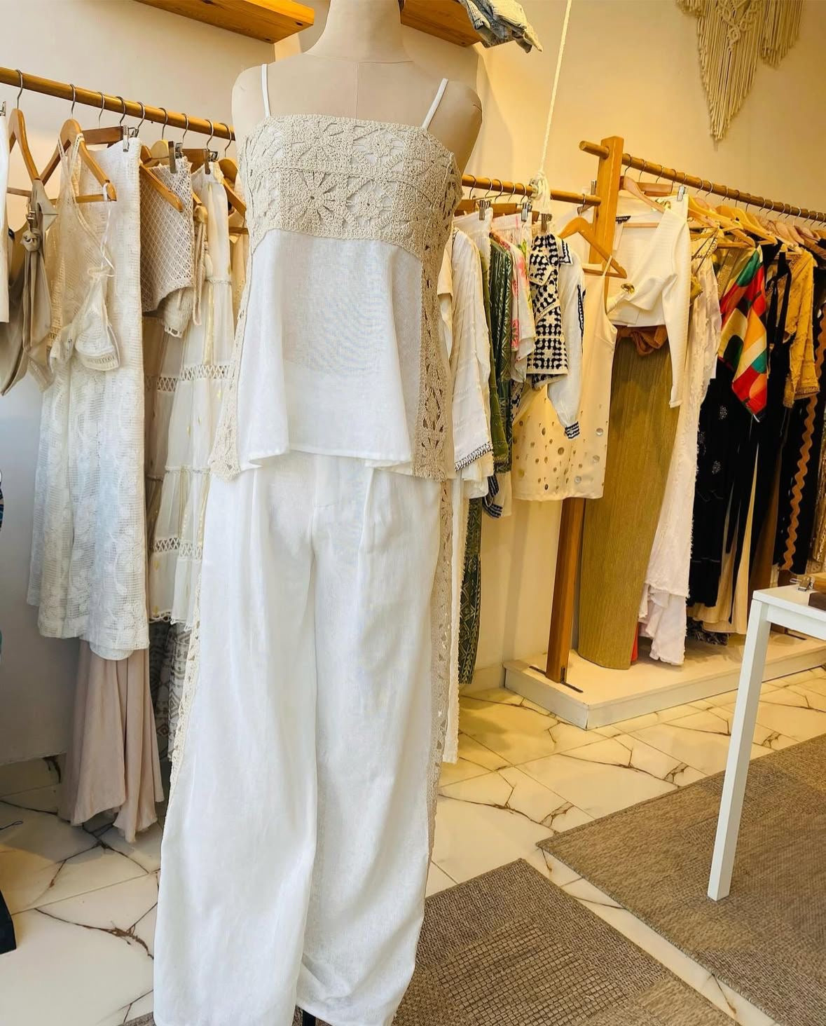 Linen Co-Ord Set – Off White