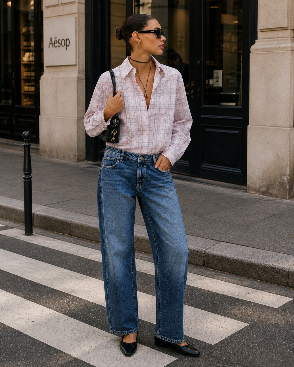 Pink Embellished Shirt