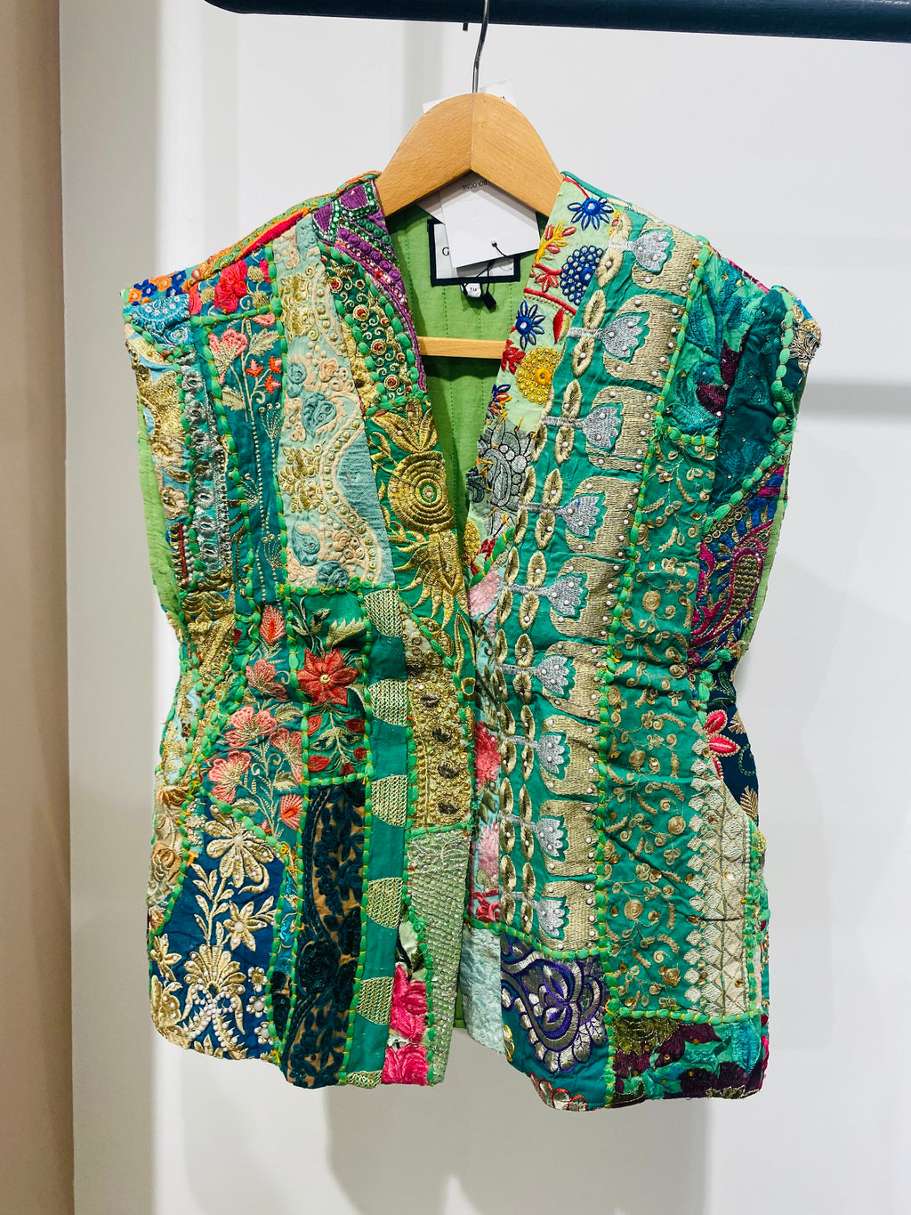 Vibrant Patchwork Embroidered Vest