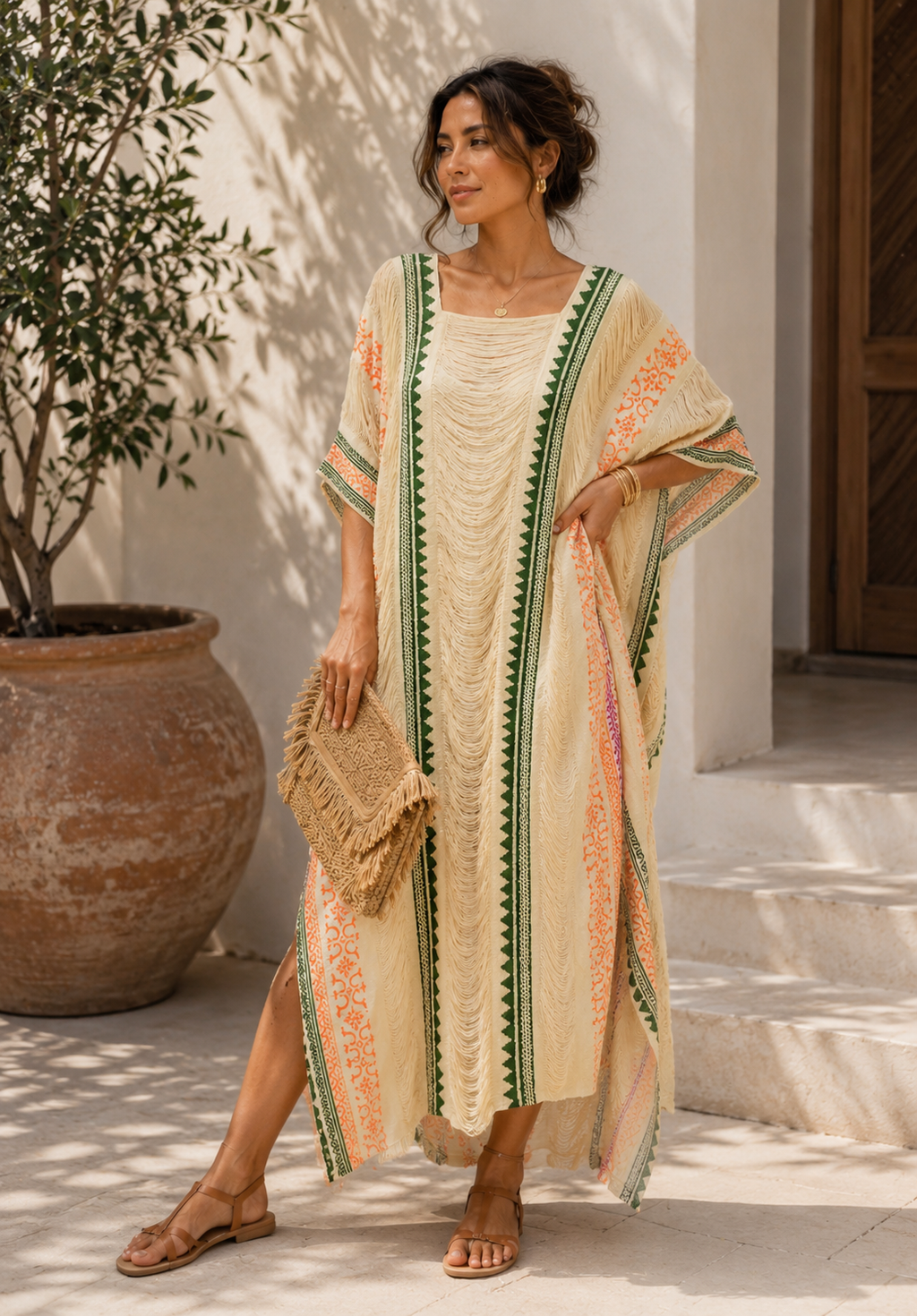 Tribal Thread Cover-Up Dress