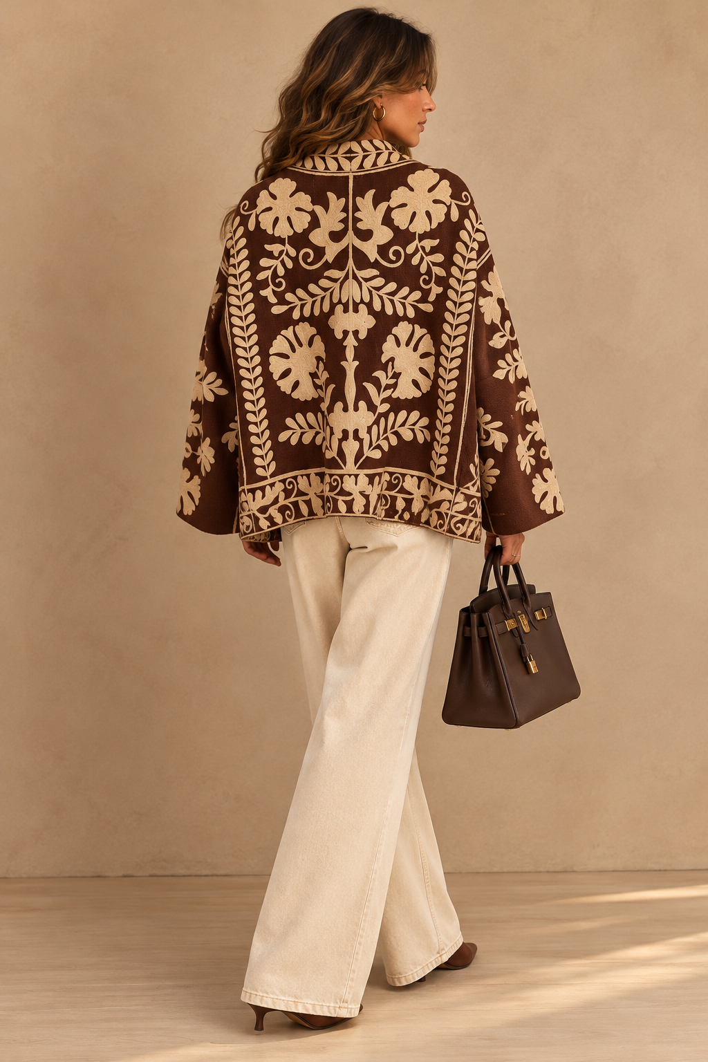 The Serafina Chocolate Botanical Jacket