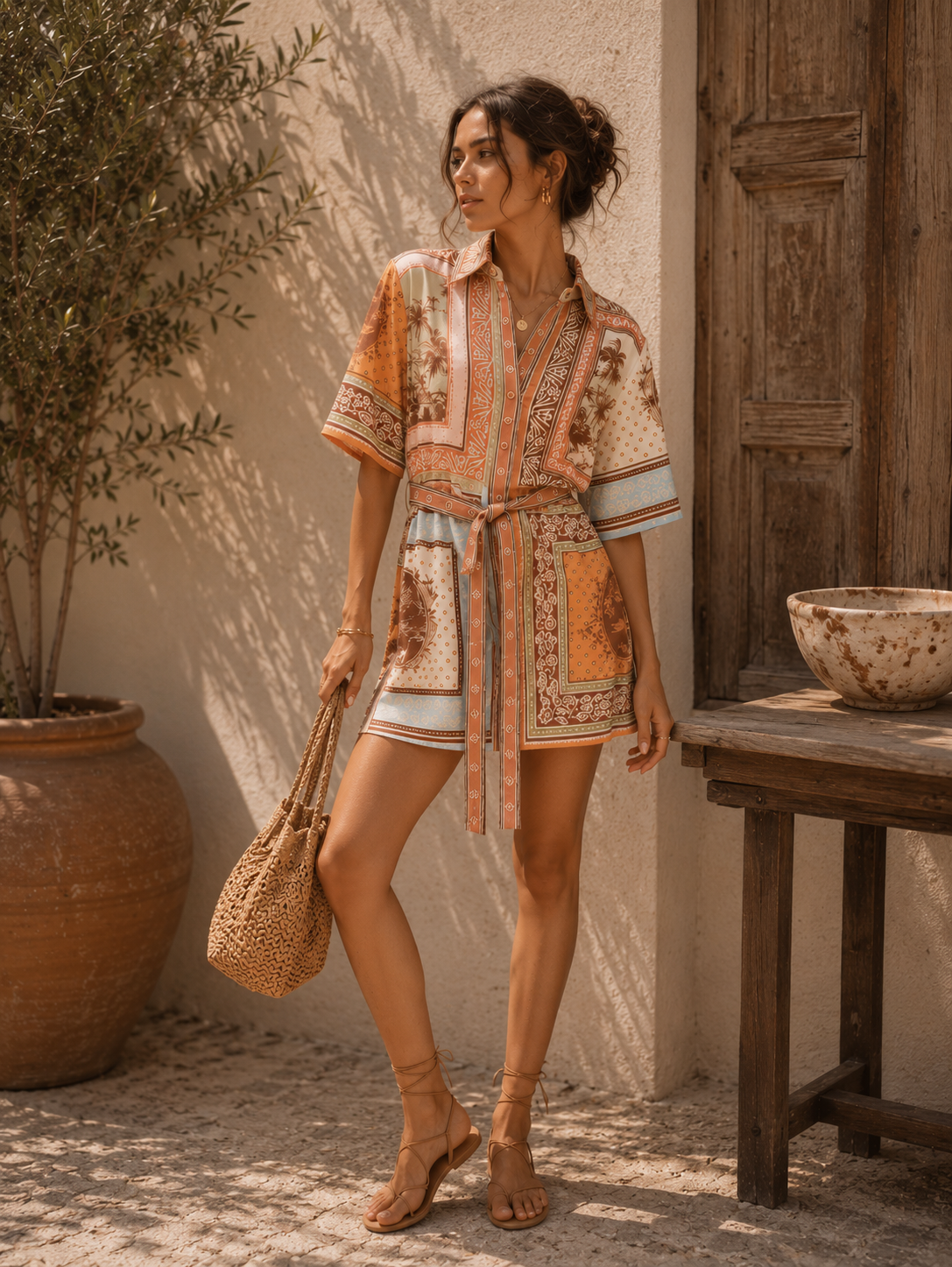 Capri Mini shirt Dress