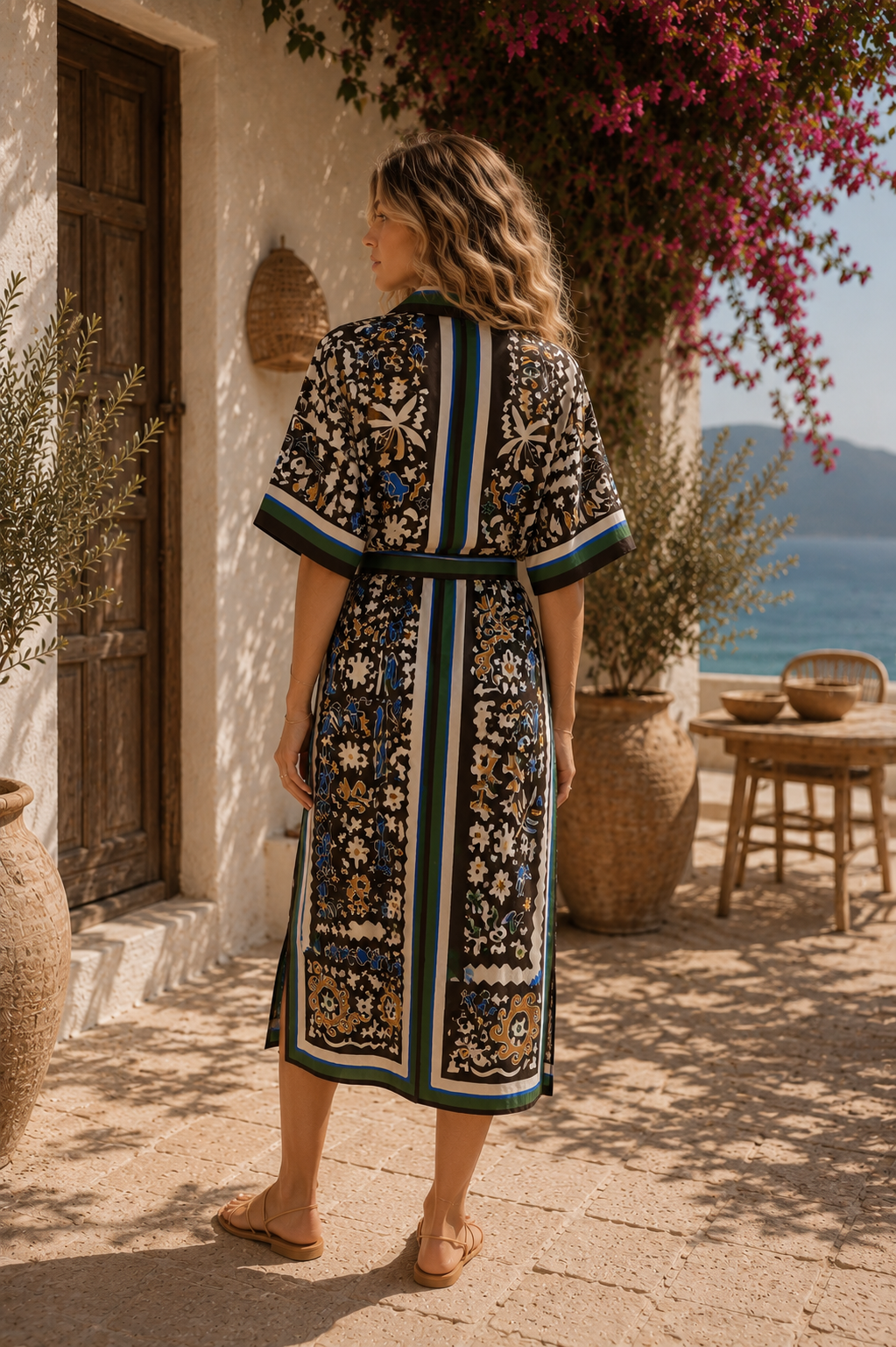 Artisan wrap skirt set