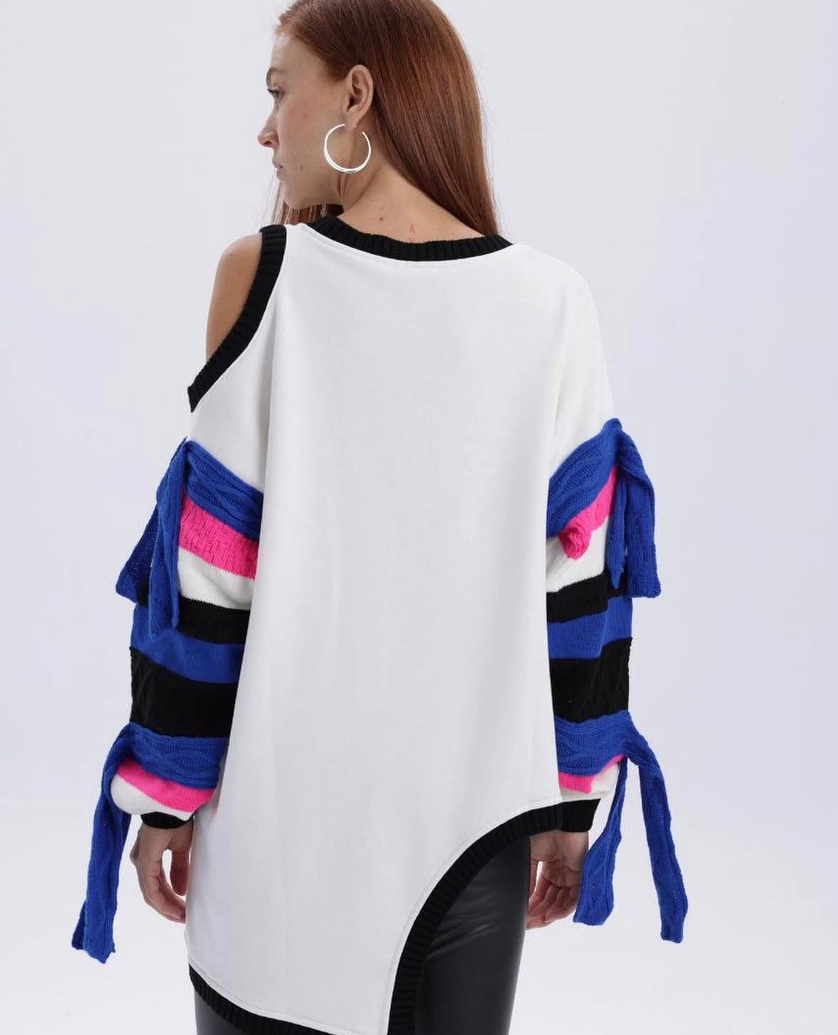 Cut-Out Sleeve Statement Tunic