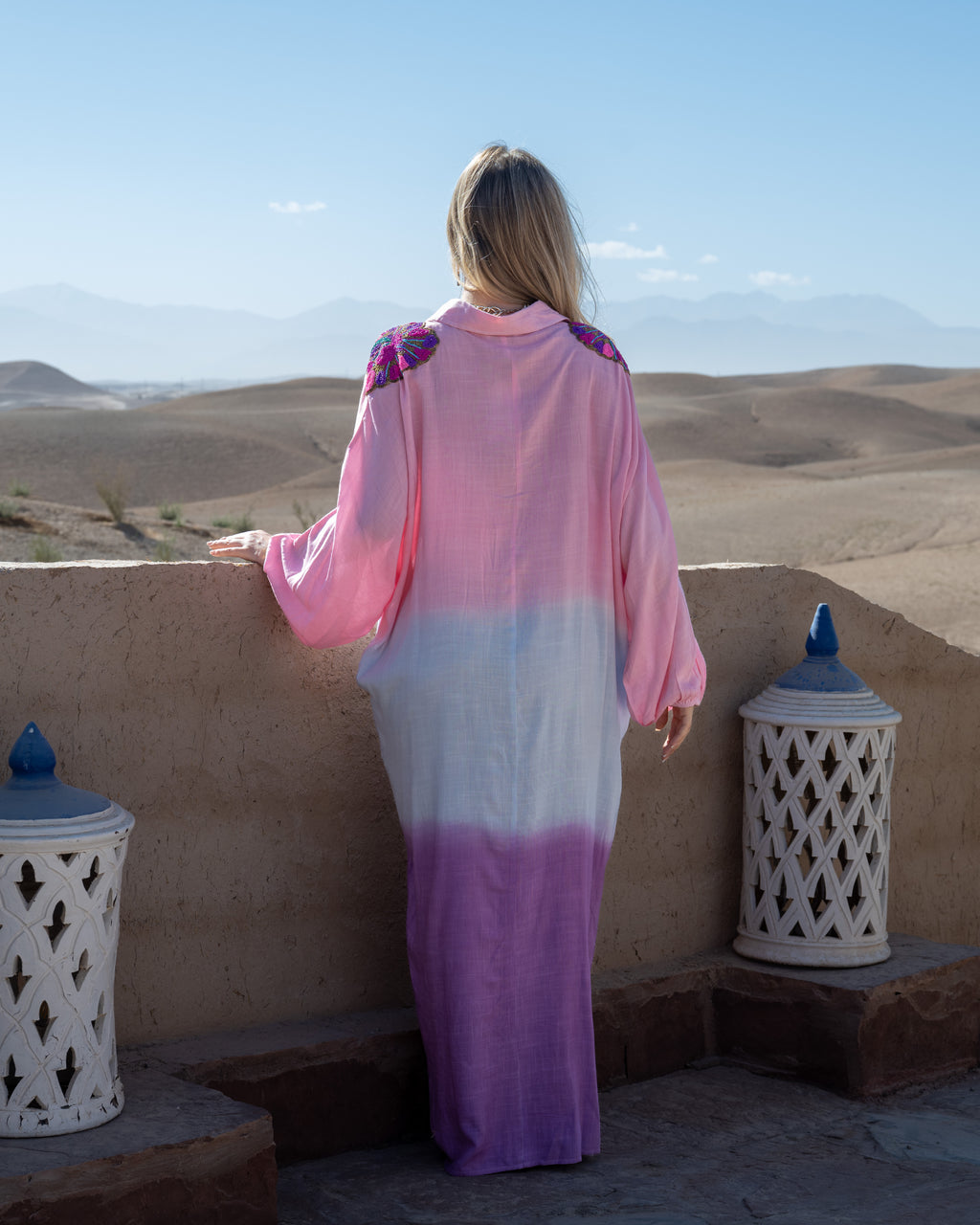 Bohemian Floral Embroidered Maxi Dress