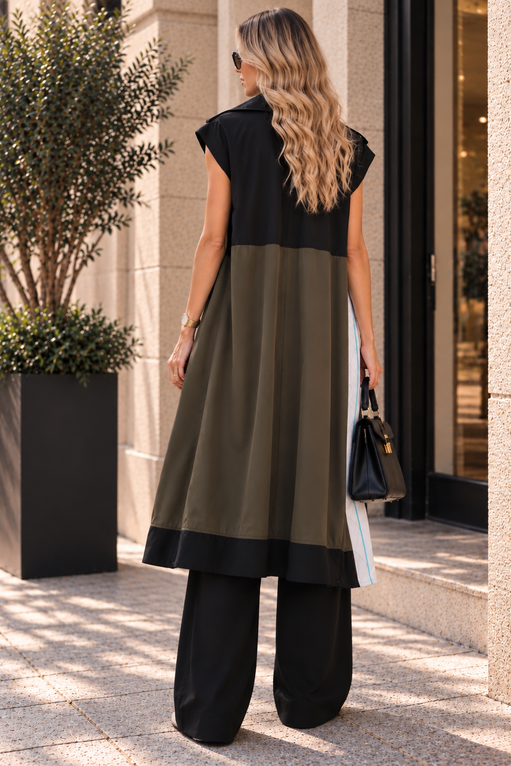 Architectural Panel Long Vest