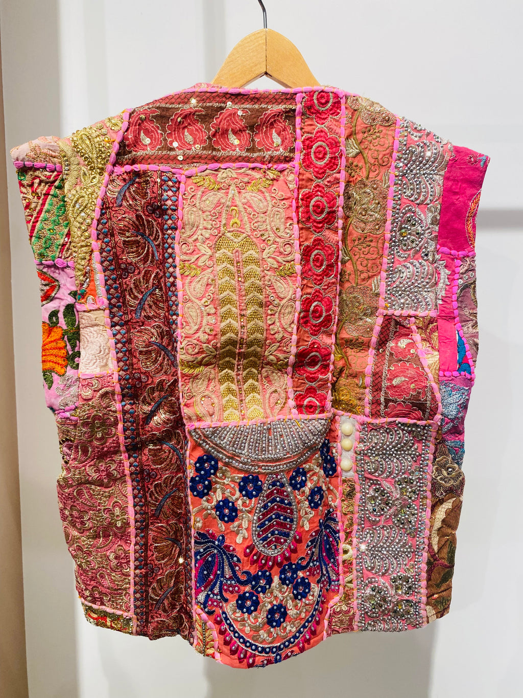 Vibrant Patchwork Embroidered Vest