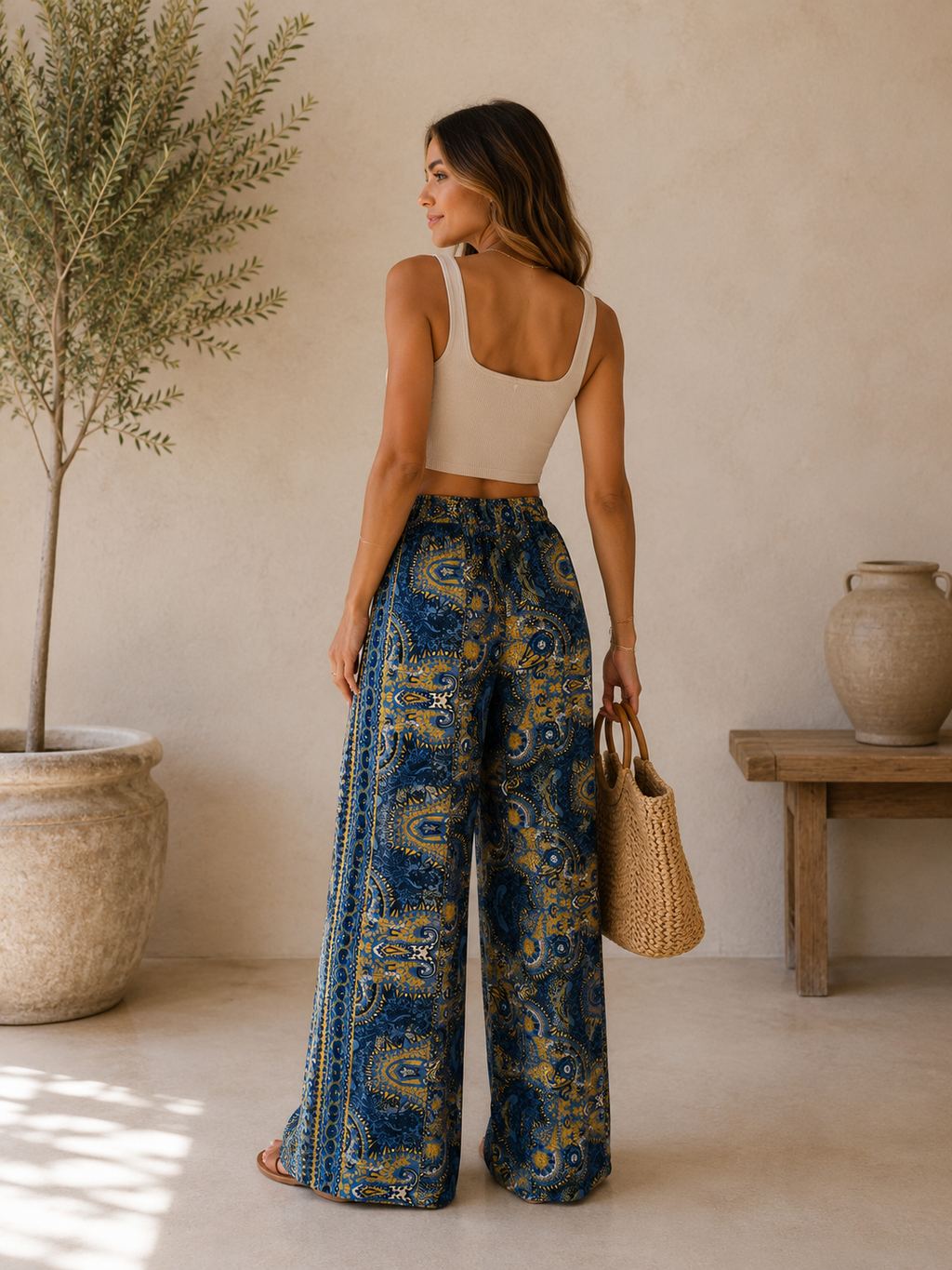 Sahara Silk Tribal Pants