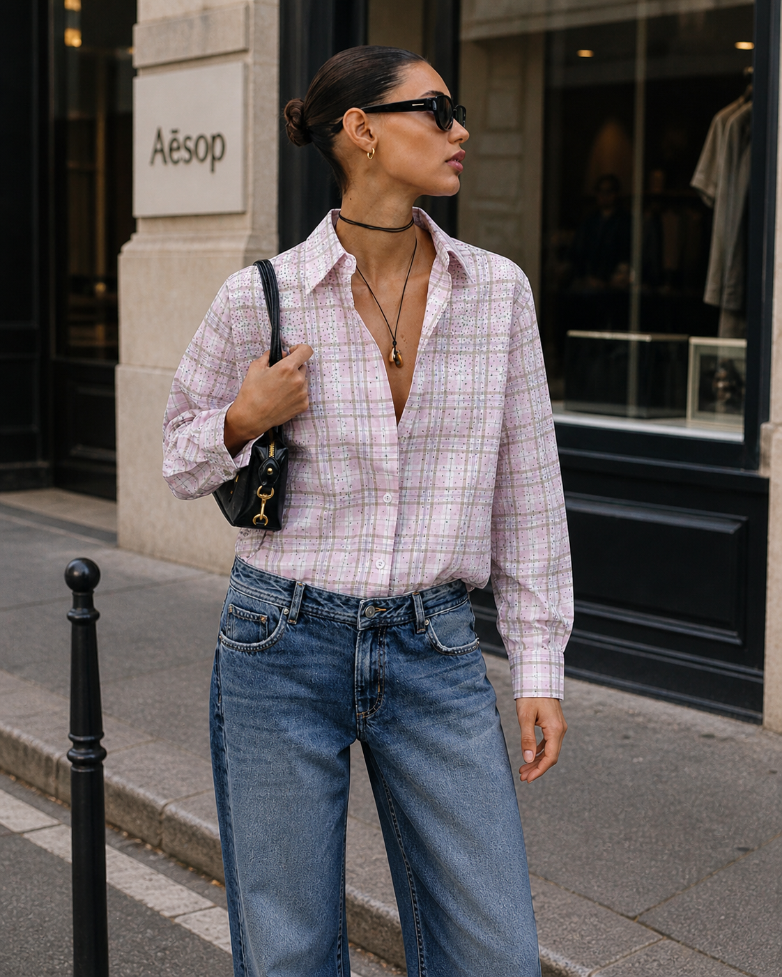 Pink Embellished Shirt