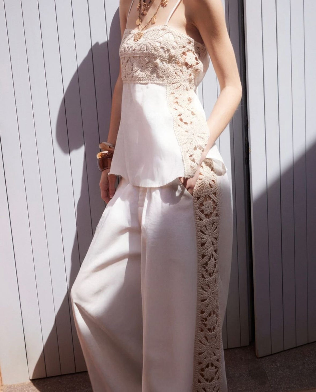 Linen Co-Ord Set – Off White