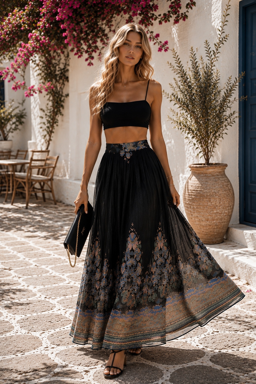 Midnight Garden Maxi Skirt