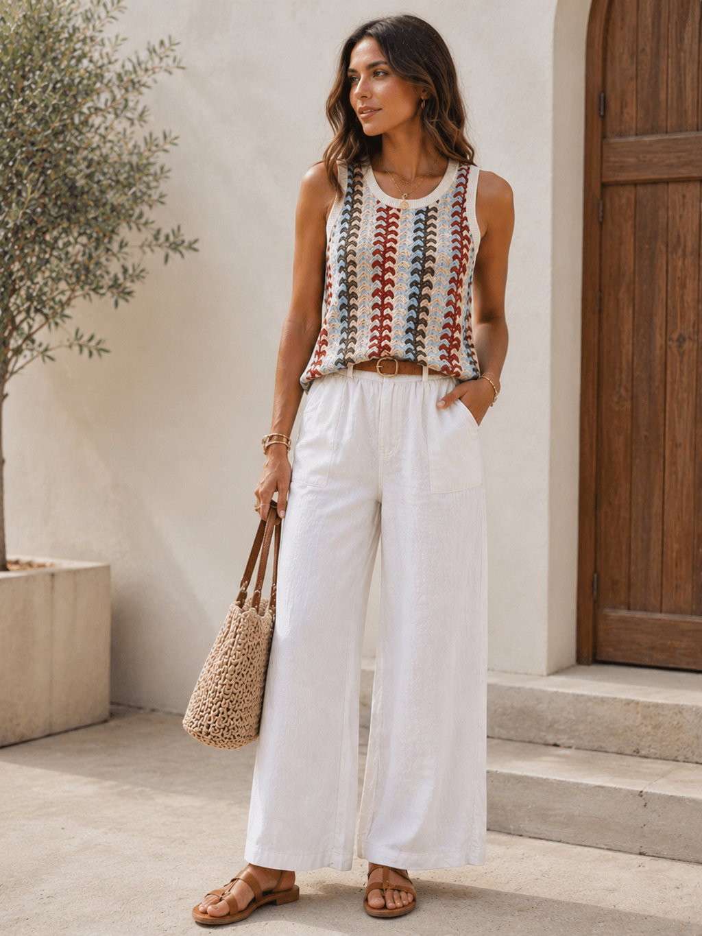 Zigzag Print Top
