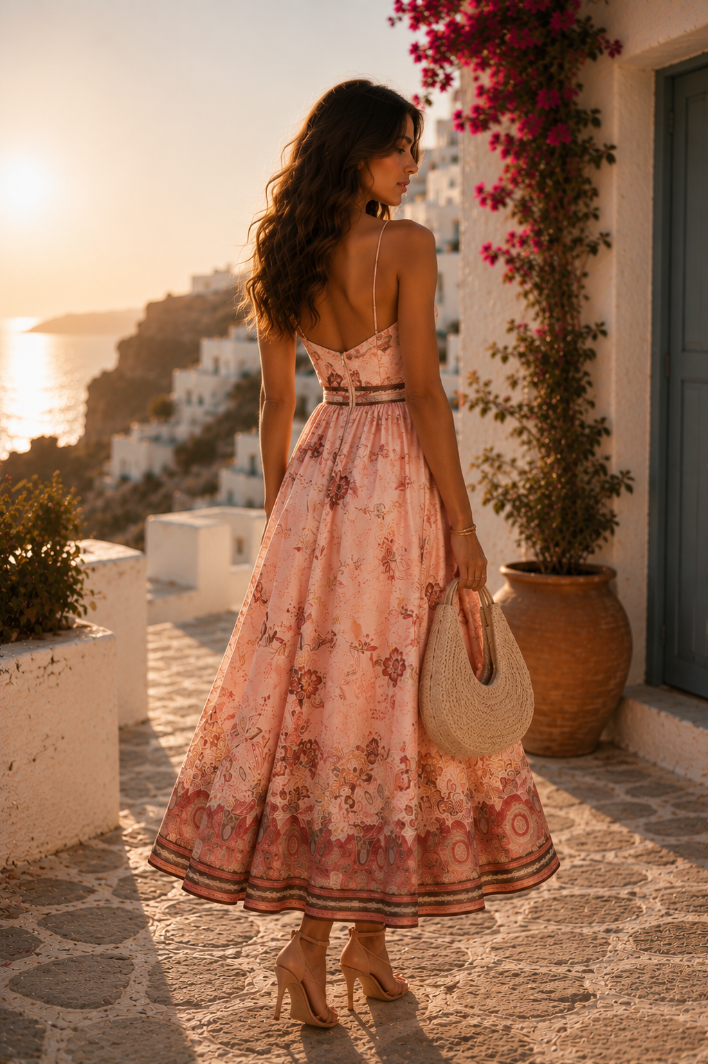 Rosa Toile Midi Dress