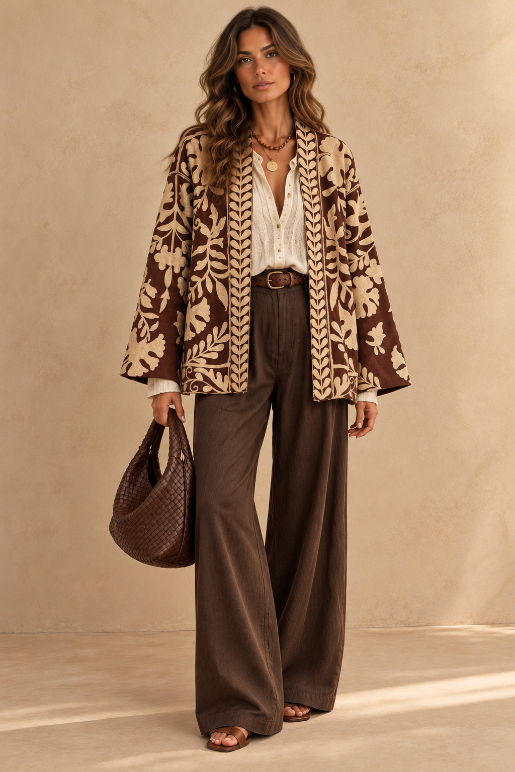 The Serafina Chocolate Botanical Jacket