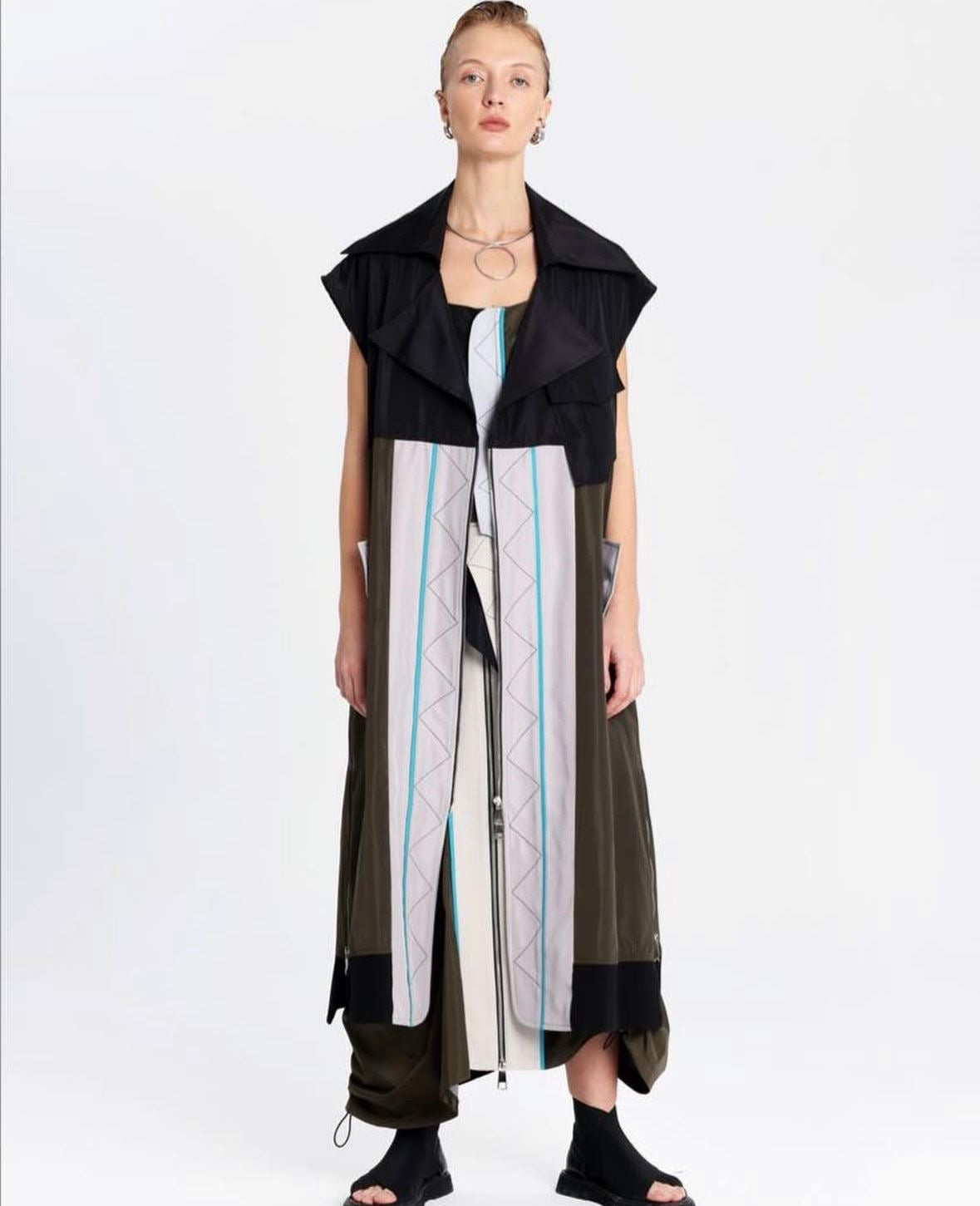 Architectural Panel Long Vest