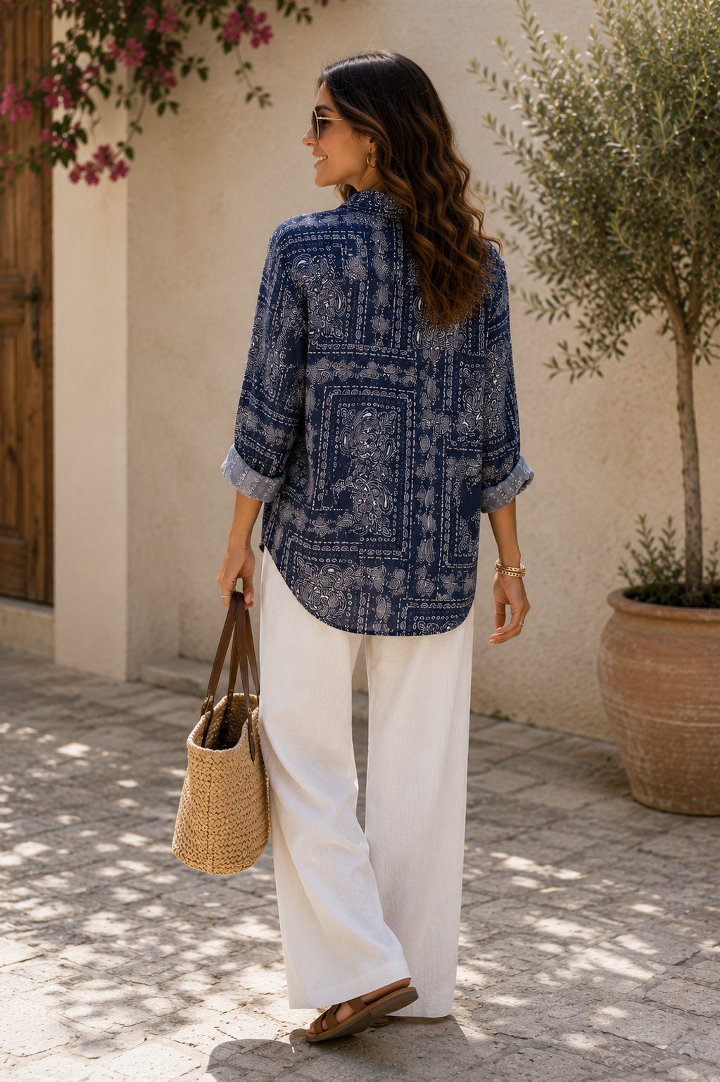 Linen Bandana Shirt