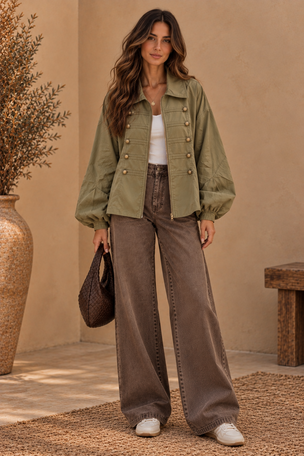 Military-Style Bomber Jacket