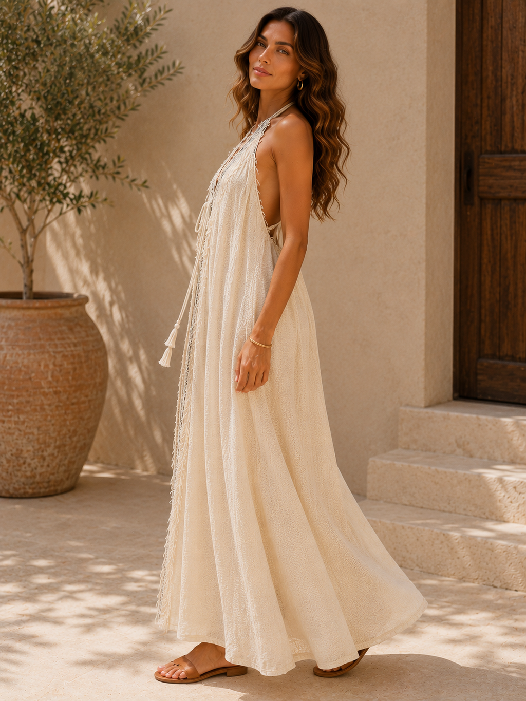 Boho Block Print Dress