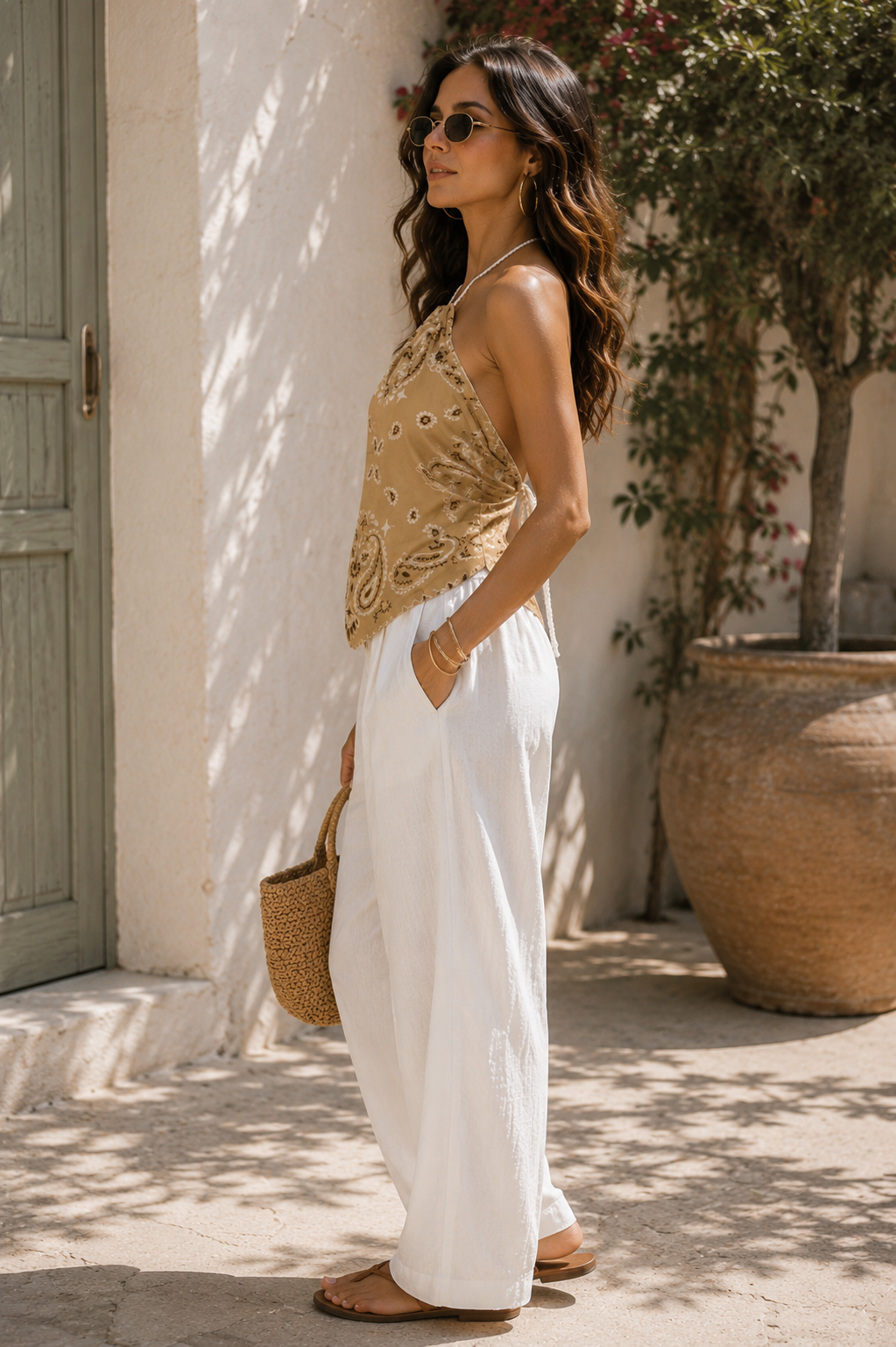 Bandana Backless Top