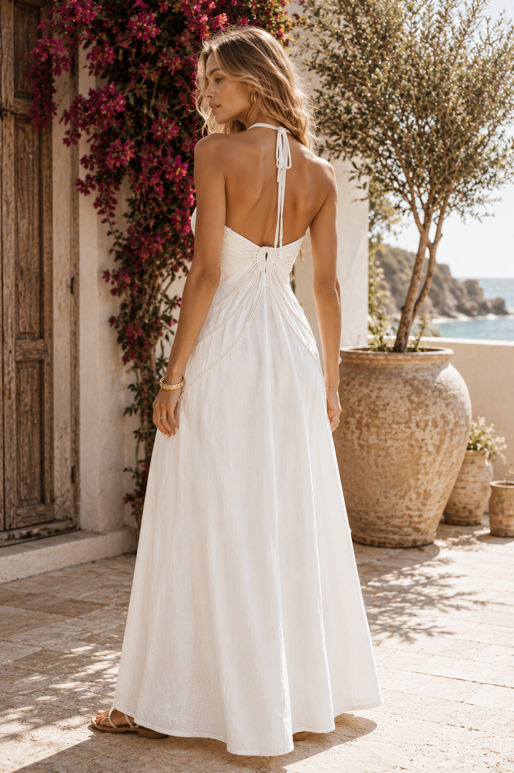The Saint-Tropez Rope Linen Dress
