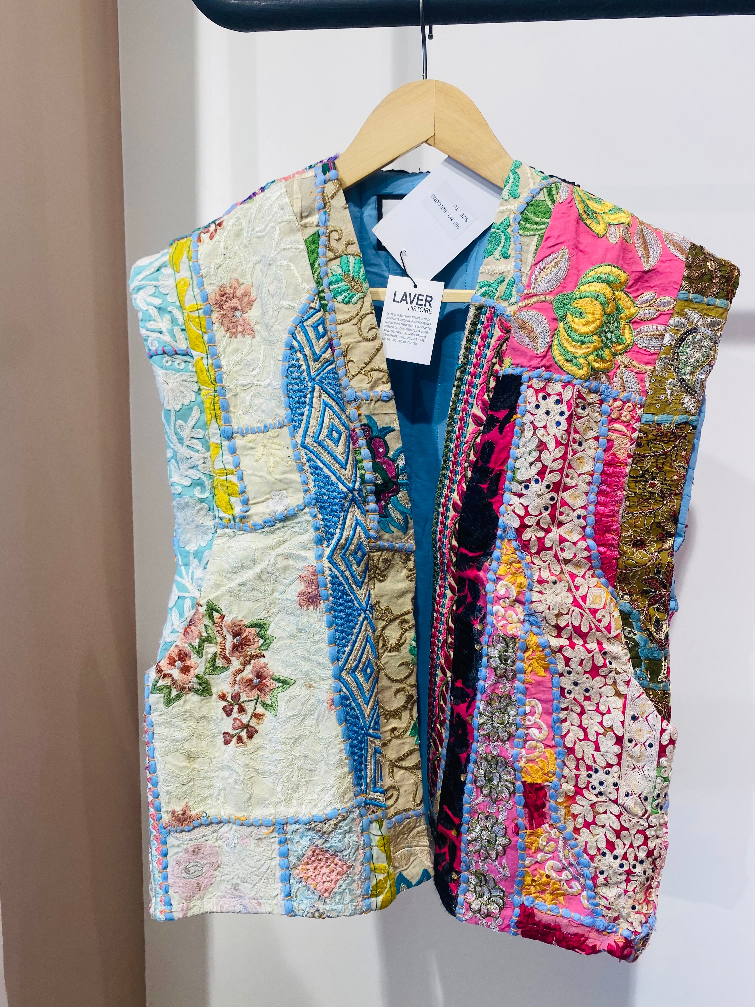 Vibrant Patchwork Embroidered Vest