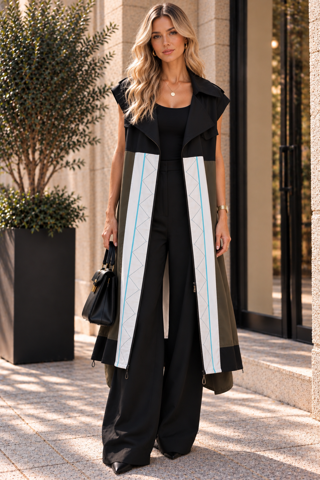 Architectural Panel Long Vest