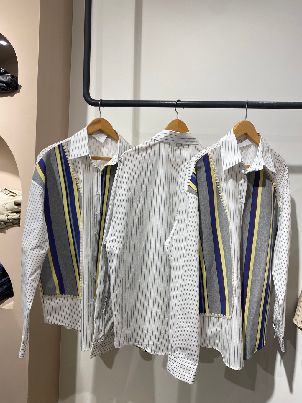 Oversized striped shirt