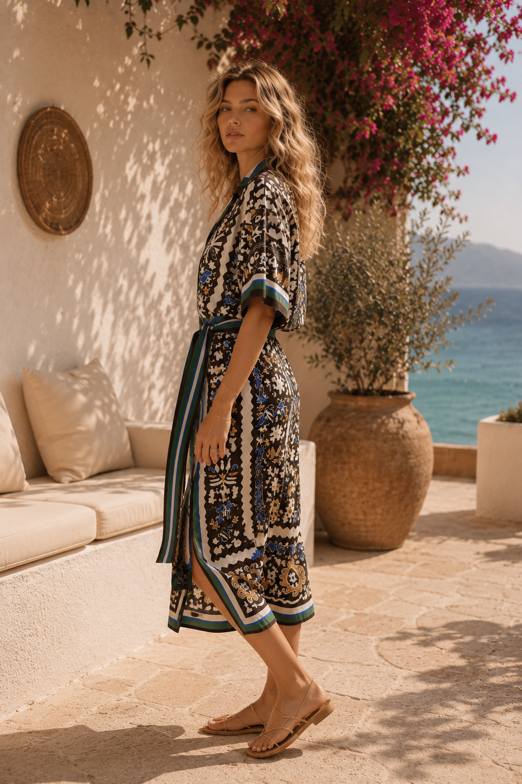 Artisan wrap skirt set