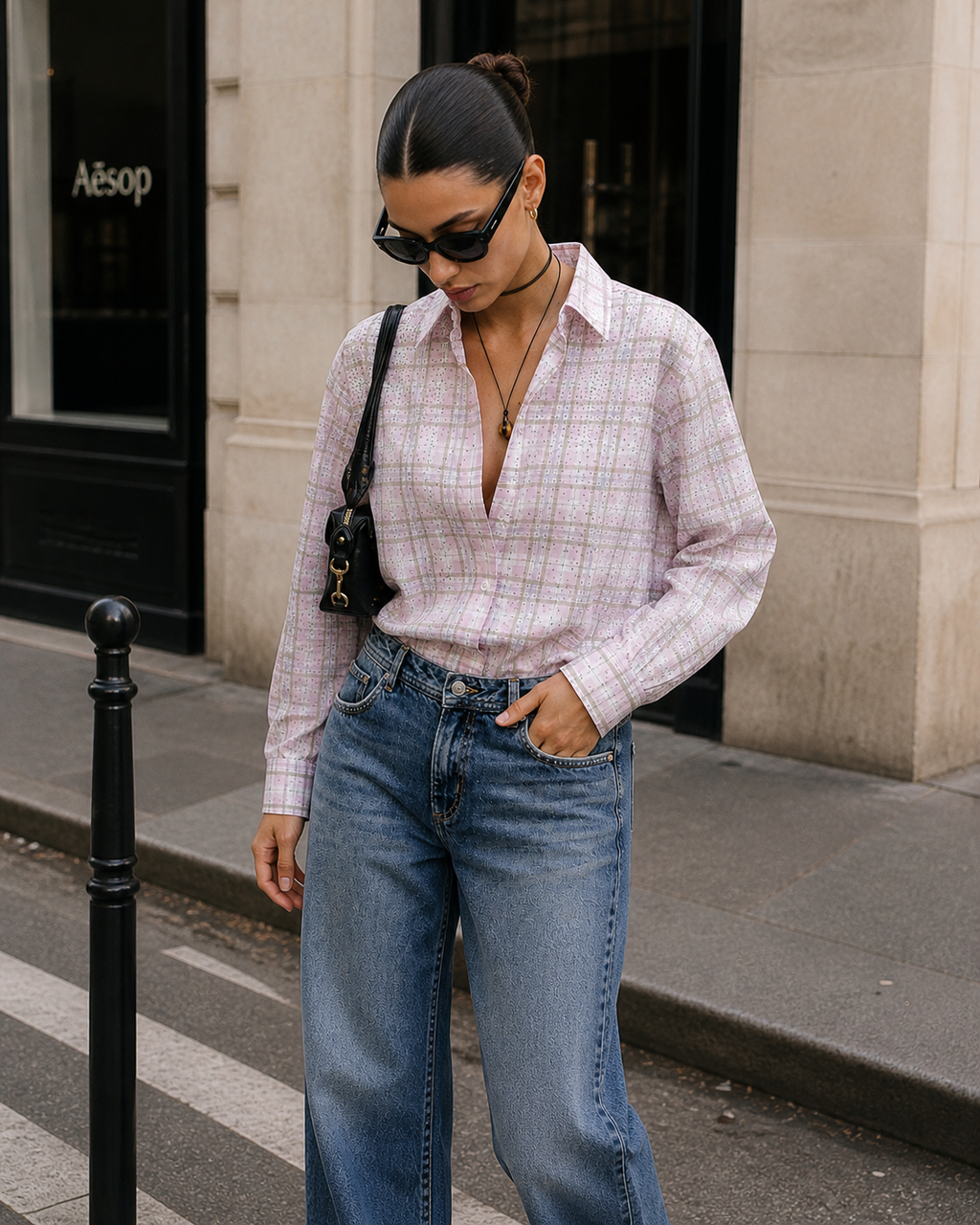 Pink Embellished Shirt