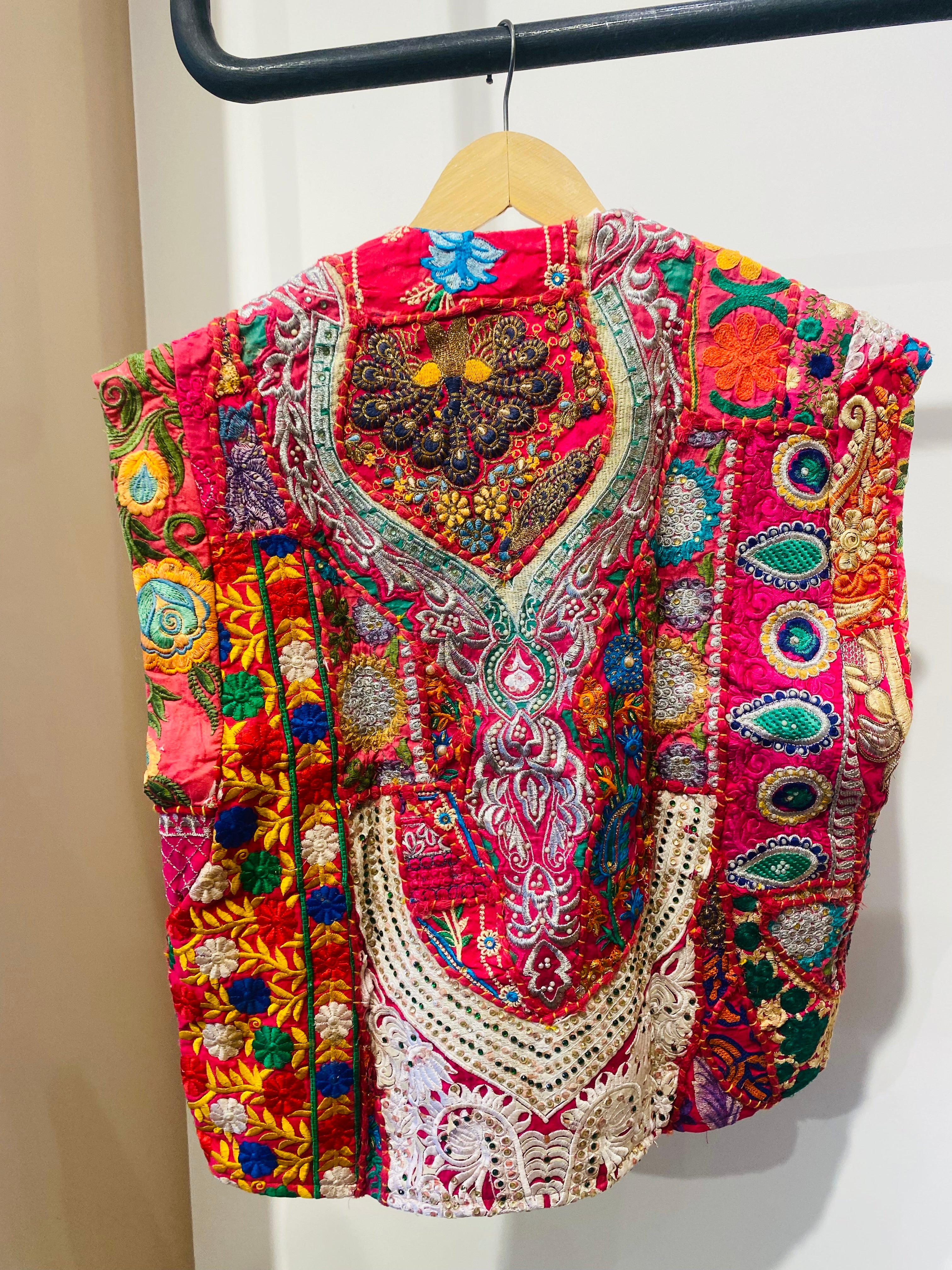 Vibrant Patchwork Embroidered Vest