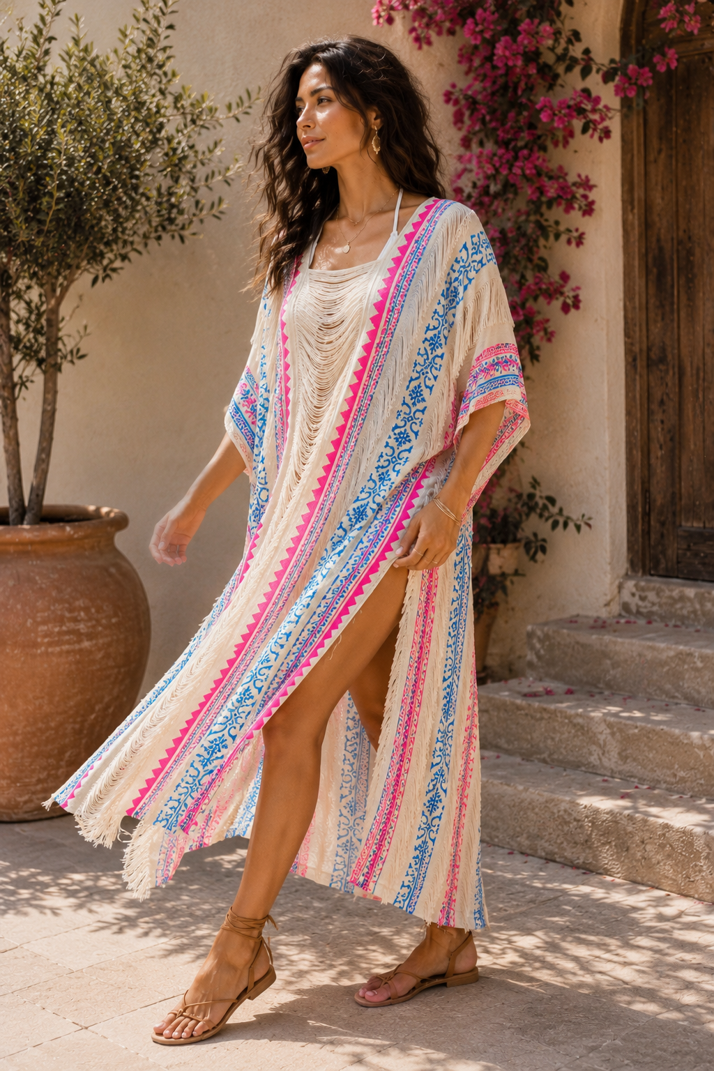 Tribal Thread Cover-Up Dress