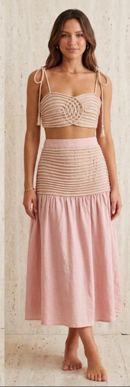 Pink Linen Co-ord Set