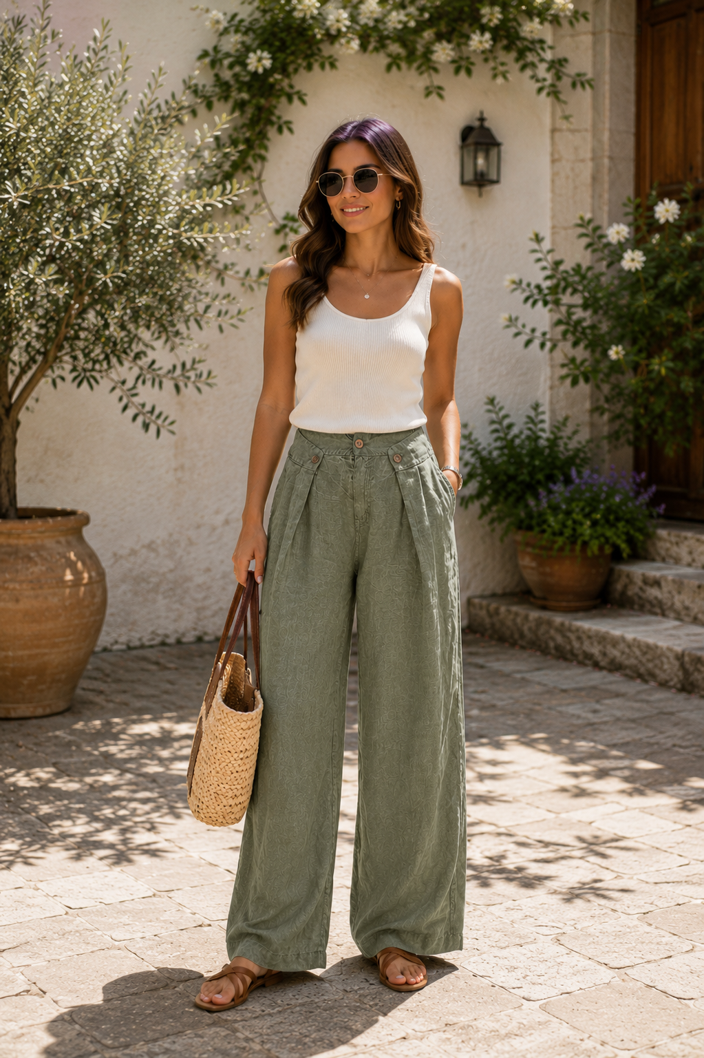 Linen Pants with a Twist