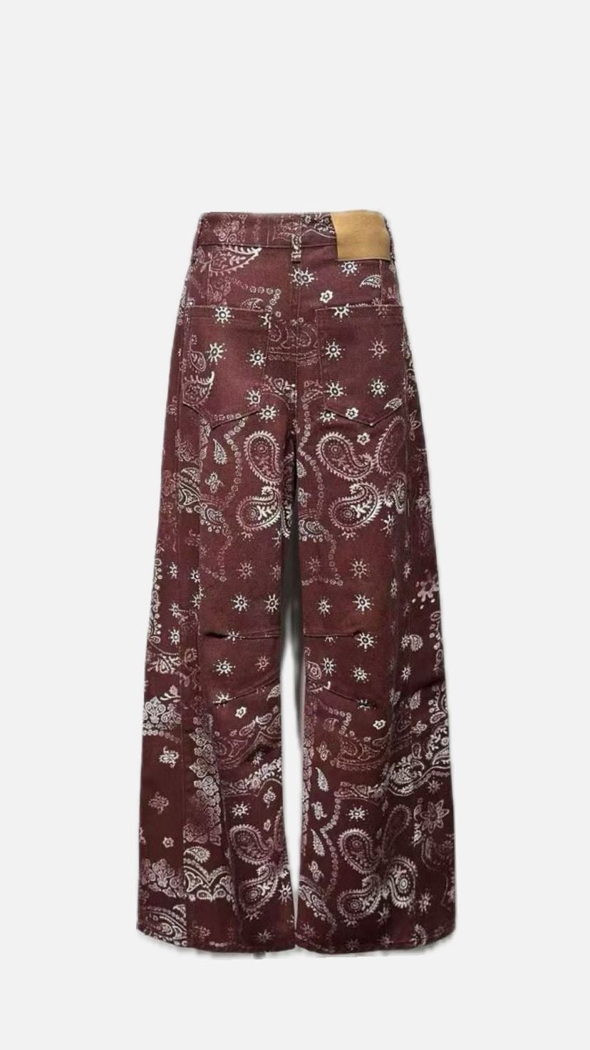 Bandana Print Statement Pants