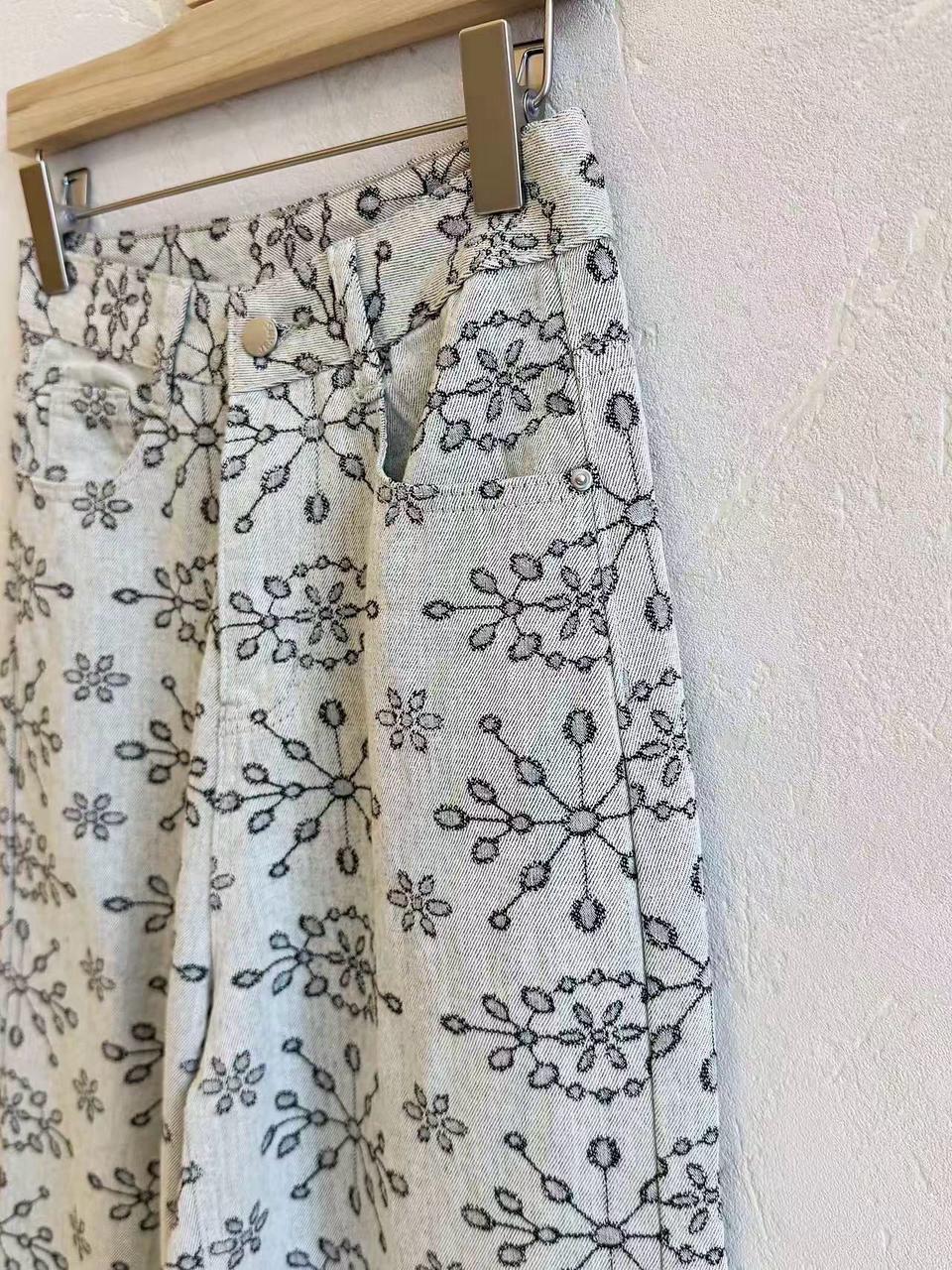 Paisley Embroidered Jeans