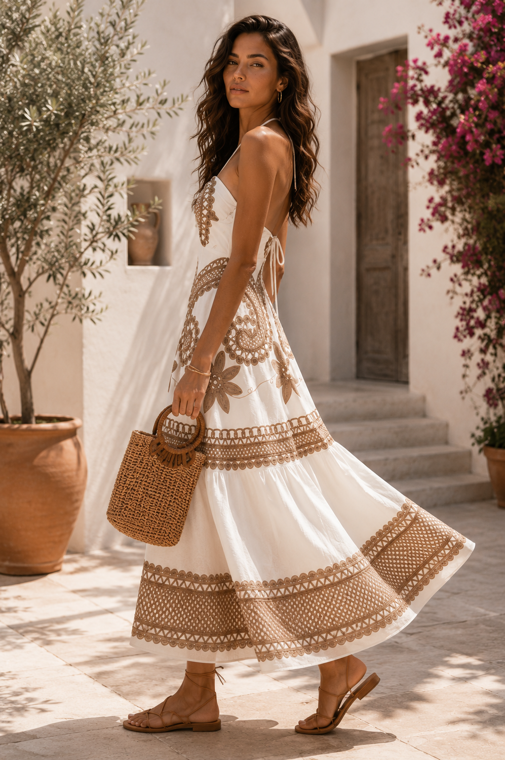 Mykonos Embroidered Dress