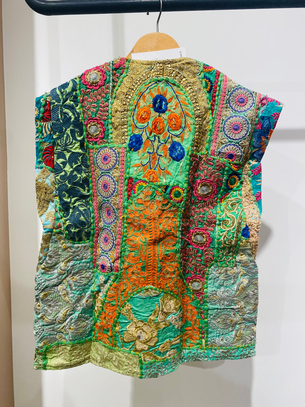 Vibrant Patchwork Embroidered Vest