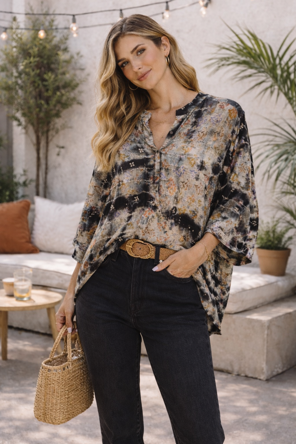Silk Embroidered Blouse