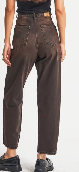 Washed Cocoa Tapered Jeans
