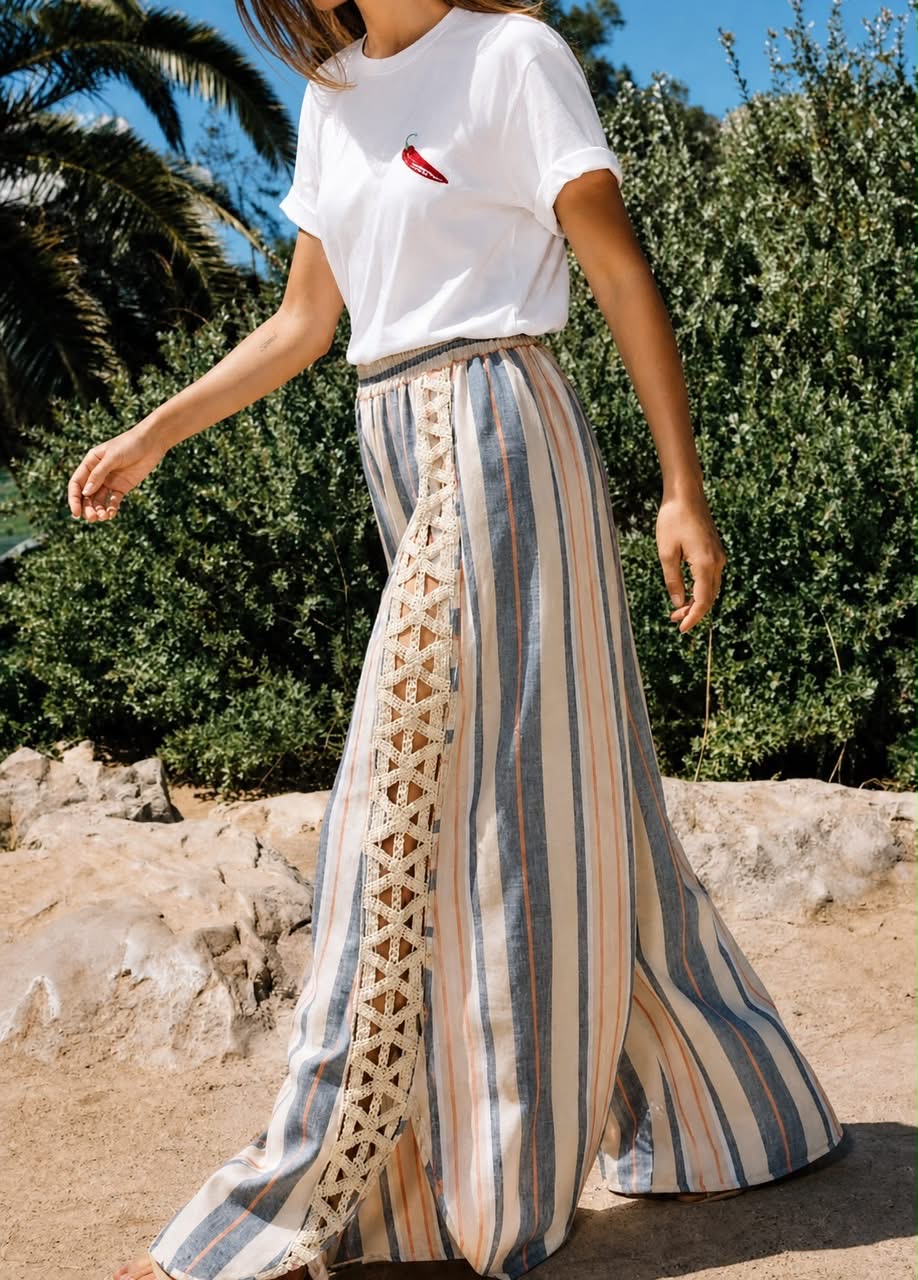 Riviera Embroidered Linen Set